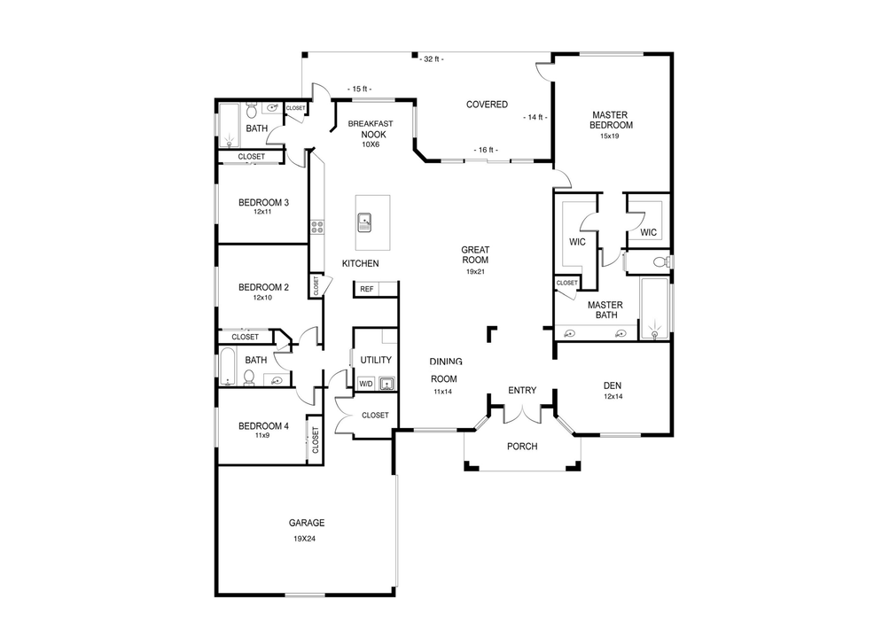 Activo con contrato: $585,000 (4 camas, 3 baños, 2697 Pies cuadrados)