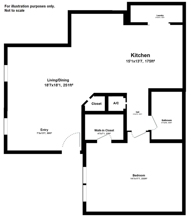 待售: $234,900 (1 贝兹, 1 浴室, 751 平方英尺)