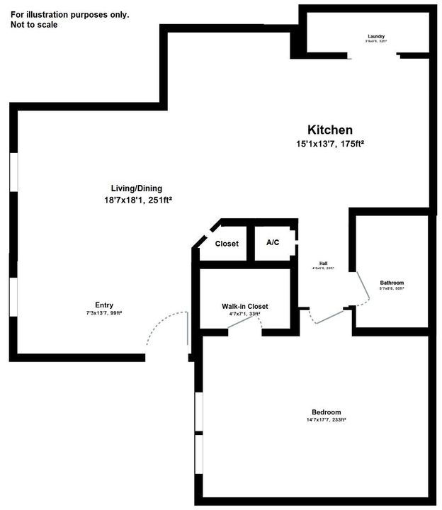 待售: $234,900 (1 贝兹, 1 浴室, 751 平方英尺)