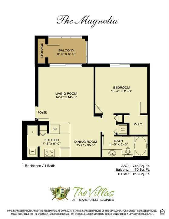 На продажу: $245,000 (1 спален, 1 ванн, 740 Квадратных фут)