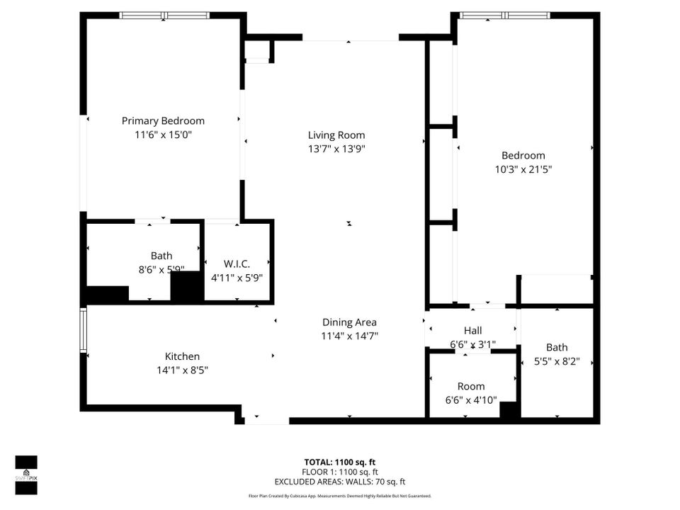 For Sale: $774,900 (2 beds, 2 baths, 1100 Square Feet)