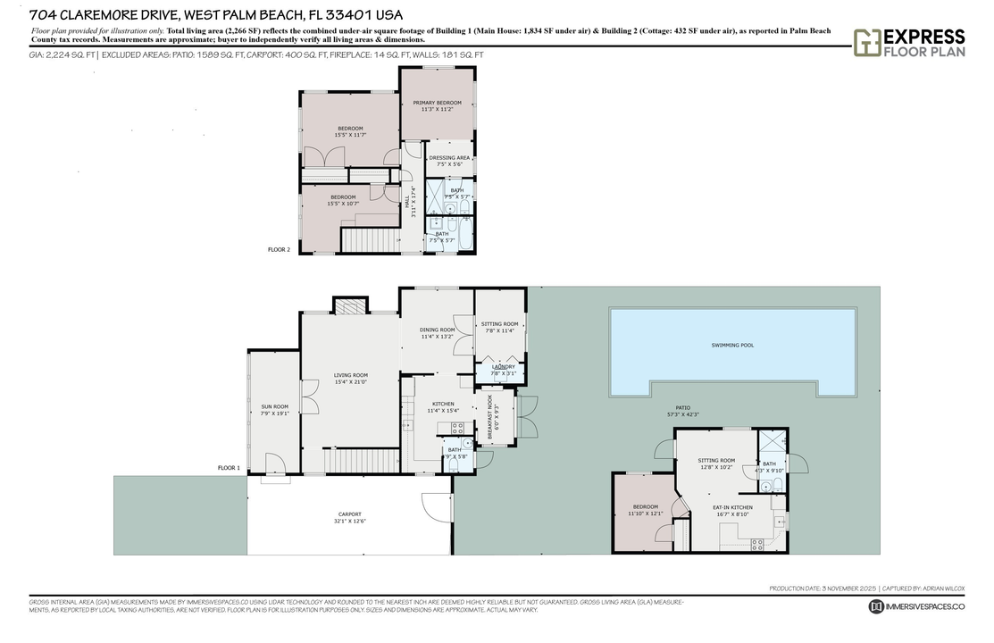 На продажу: $1,895,000 (4 спален, 3 ванн, 2266 Квадратных фут)