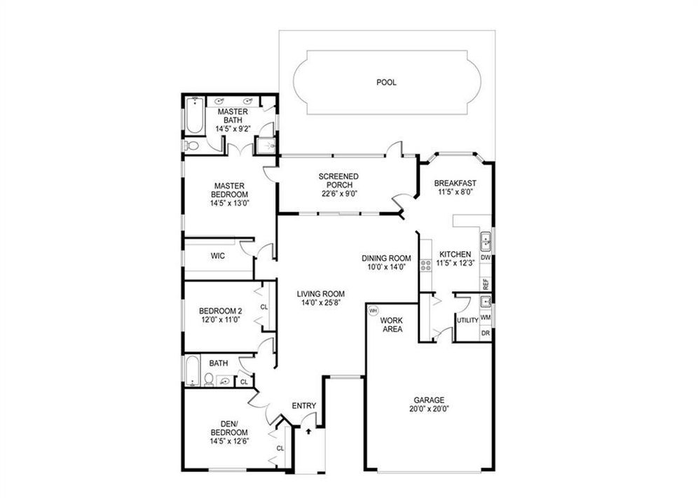 Activo con contrato: $439,900 (3 camas, 2 baños, 1664 Pies cuadrados)