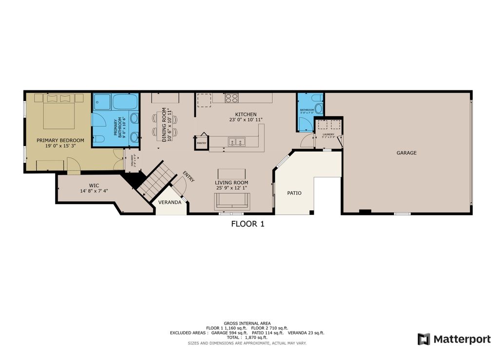 На продажу: $339,000 (3 спален, 2 ванн, 2028 Квадратных фут)