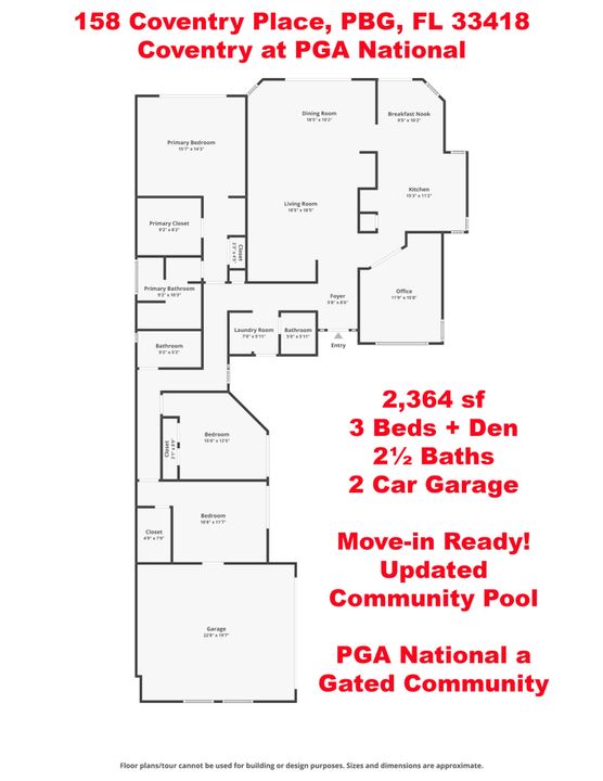 Active With Contract: $679,888 (3 beds, 2 baths, 2364 Square Feet)