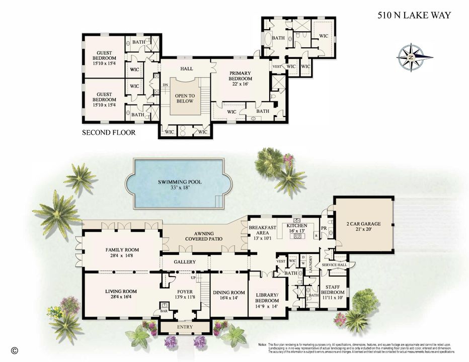 待售: $18,000,000 (5 贝兹, 6 浴室, 6239 平方英尺)