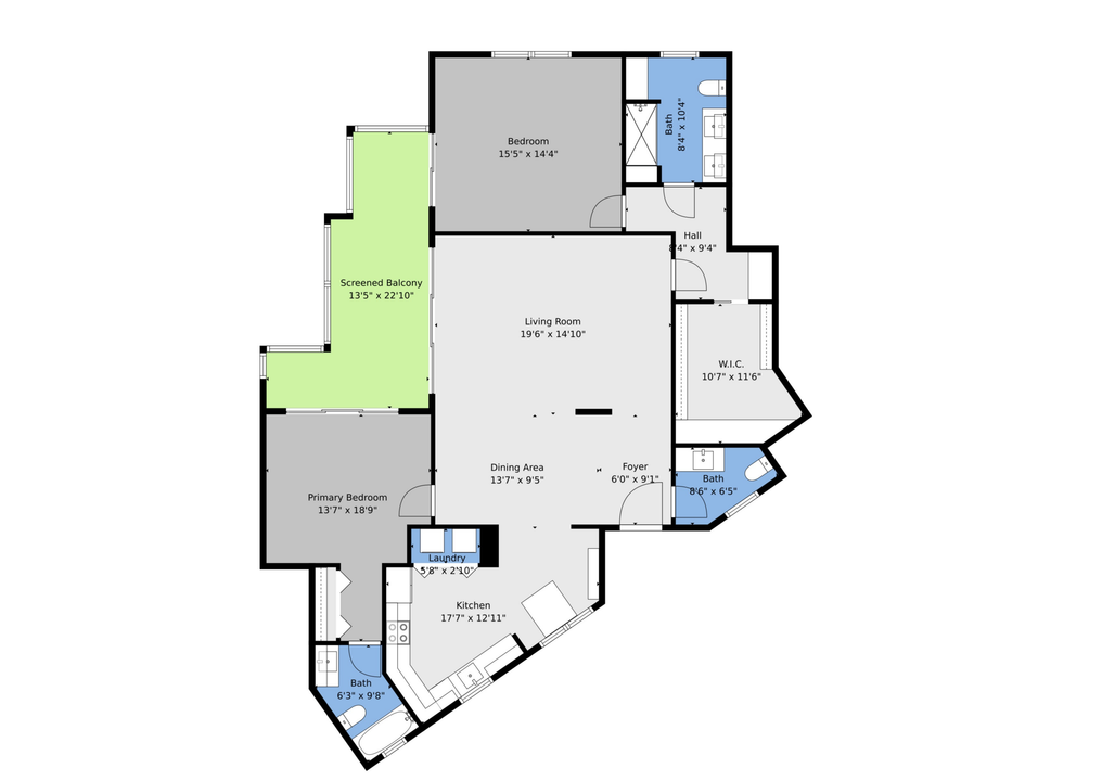 На продажу: $619,900 (2 спален, 2 ванн, 1639 Квадратных фут)