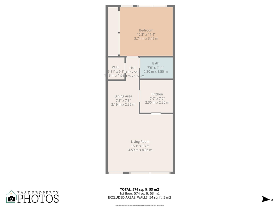 For Sale: $119,000 (1 beds, 1 baths, 574 Square Feet)