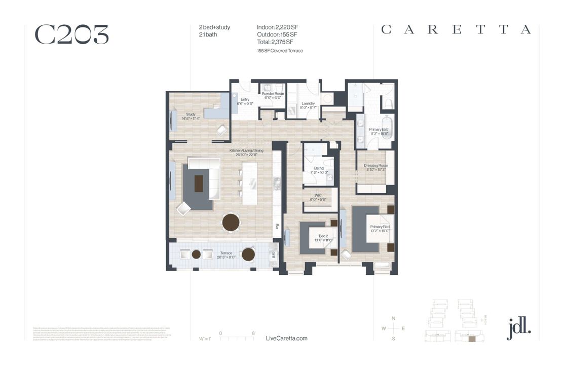 Activo con contrato: $1,776,000 (2 camas, 2 baños, 2220 Pies cuadrados)
