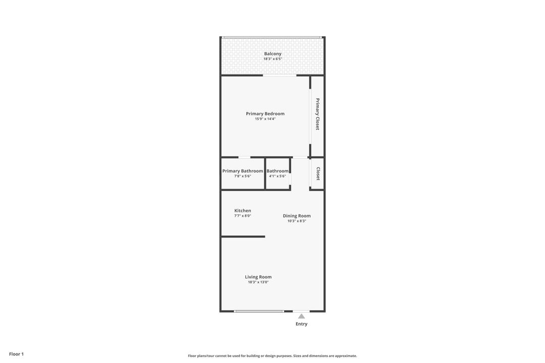 На продажу: $99,000 (1 спален, 1 ванн, 700 Квадратных фут)