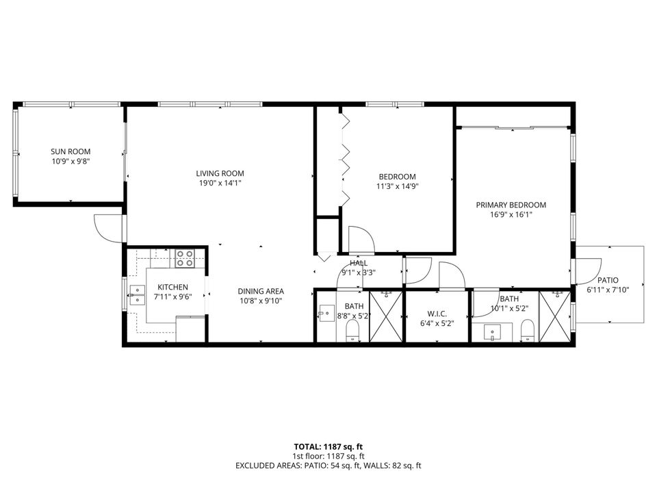 出租: $3,000 (2 贝兹, 2 浴室, 1186 平方英尺)
