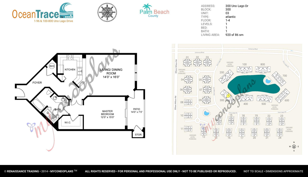 En Renta: $3,300 (1 camas, 1 baños, 920 Pies cuadrados)