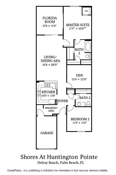На продажу: $389,900 (2 спален, 2 ванн, 1500 Квадратных фут)