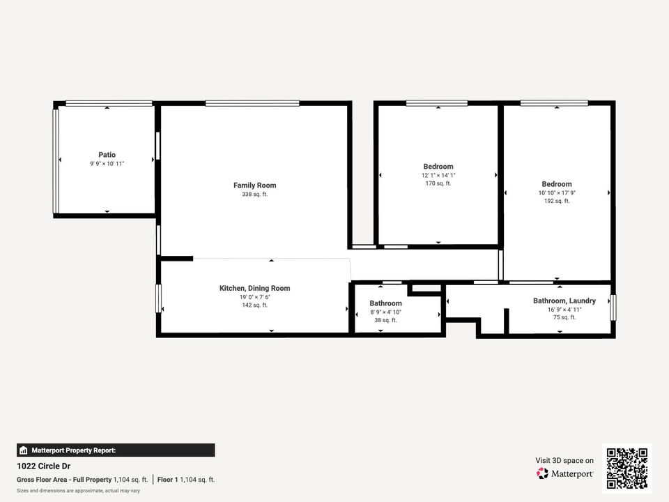 For Sale: $250,000 (2 beds, 2 baths, 1175 Square Feet)