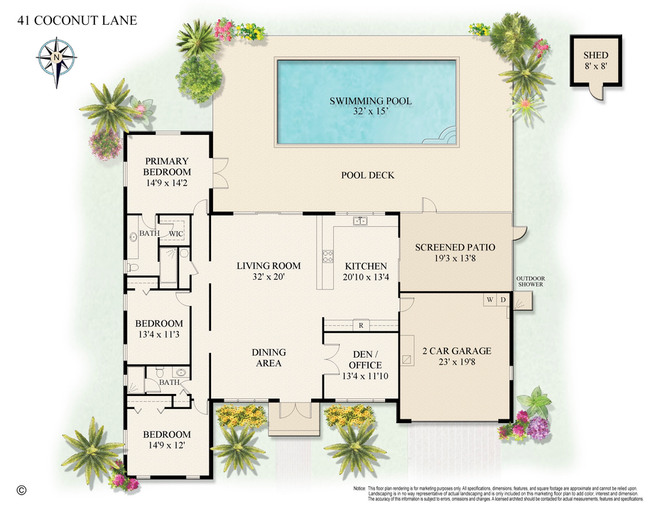 На продажу: $2,800,000 (3 спален, 2 ванн, 2116 Квадратных фут)