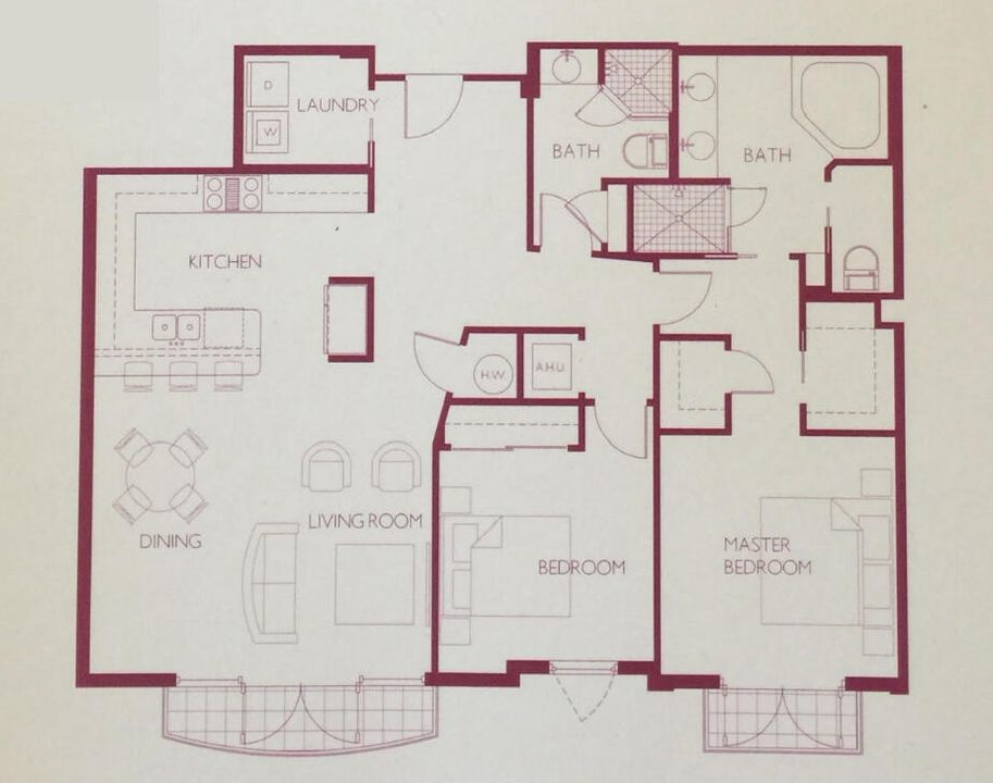 For Rent: $4,750 (2 beds, 2 baths, 1307 Square Feet)