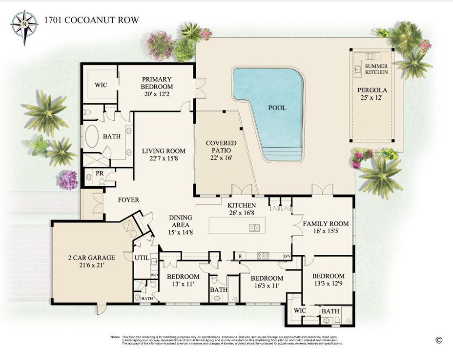 For Sale: $3,895,000 (4 beds, 4 baths, 3078 Square Feet)