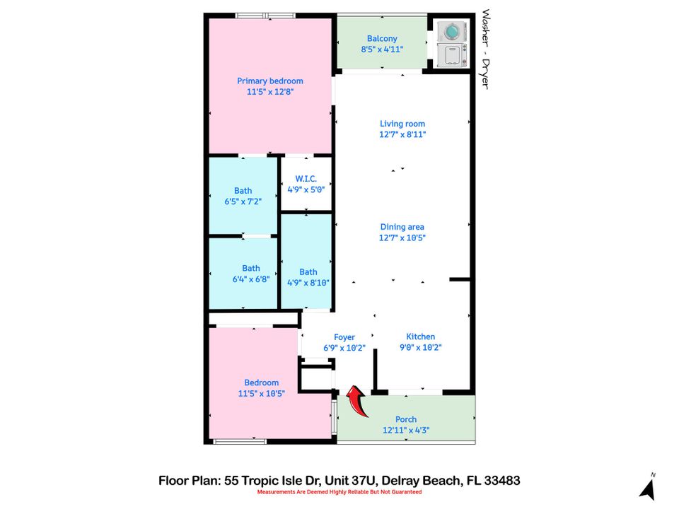For Sale: $300,000 (2 beds, 2 baths, 899 Square Feet)