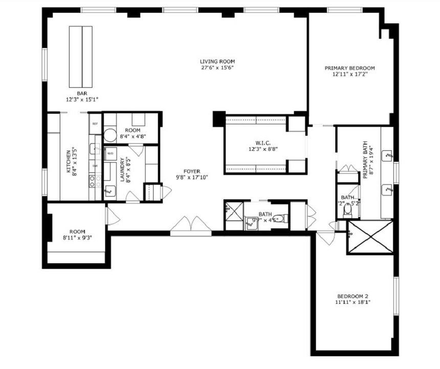 For Rent: $49,000 (2 beds, 2 baths, 2243 Square Feet)