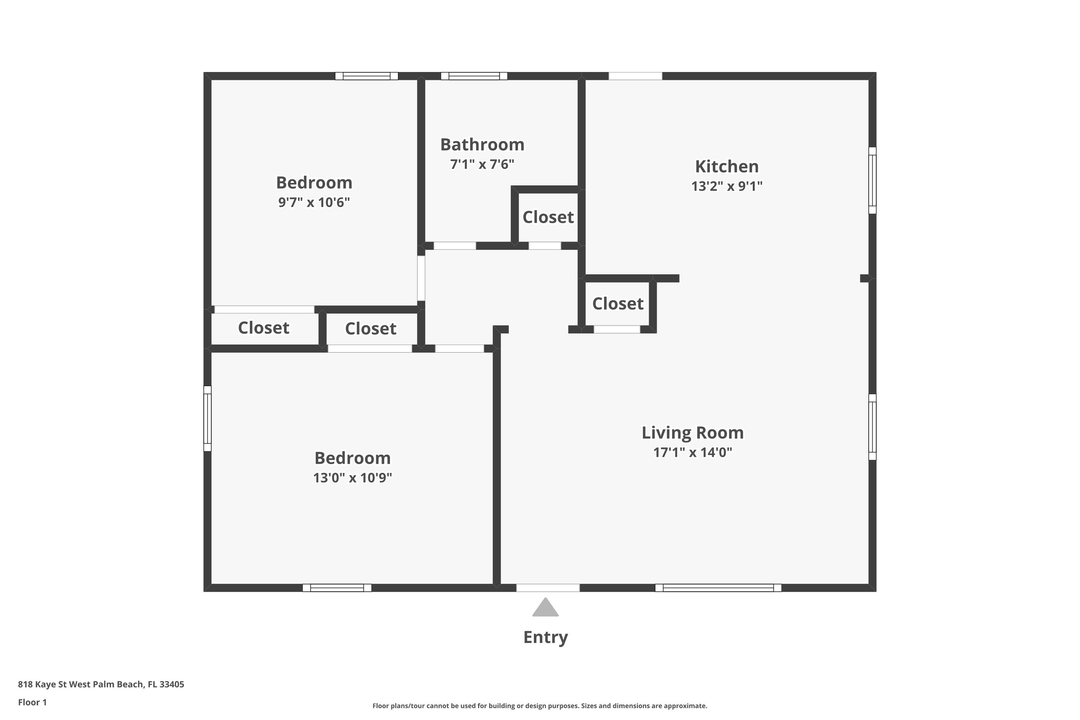 For Rent: $2,700 (2 beds, 1 baths, 744 Square Feet)