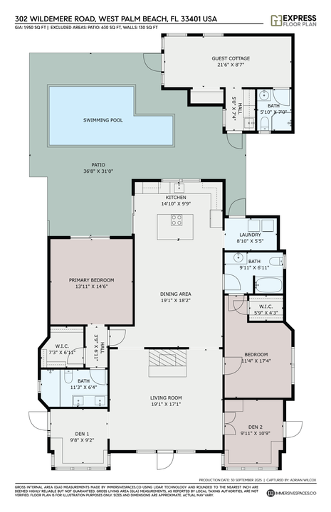 For Sale: $1,995,000 (3 beds, 3 baths, 2147 Square Feet)