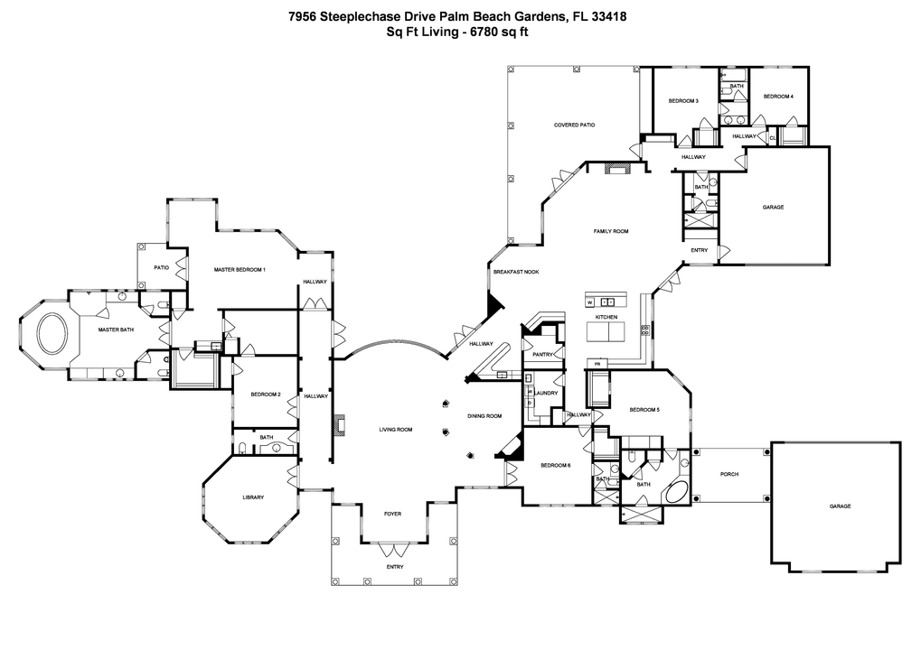 En Venta: $5,495,000 (6 camas, 5 baños, 6780 Pies cuadrados)