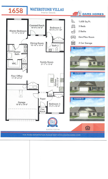 待售: $299,722 (3 贝兹, 2 浴室, 1658 平方英尺)