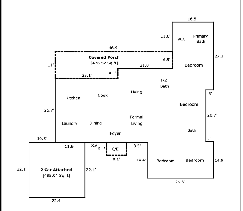 Active With Contract: $1,100,000 (4 beds, 2 baths, 2365 Square Feet)