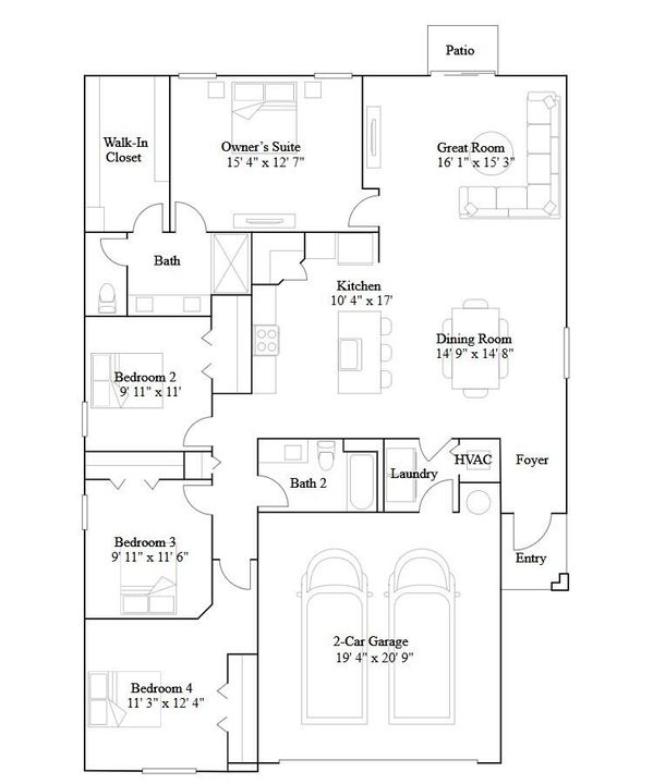 En Renta: $2,700 (4 camas, 2 baños, 1817 Pies cuadrados)