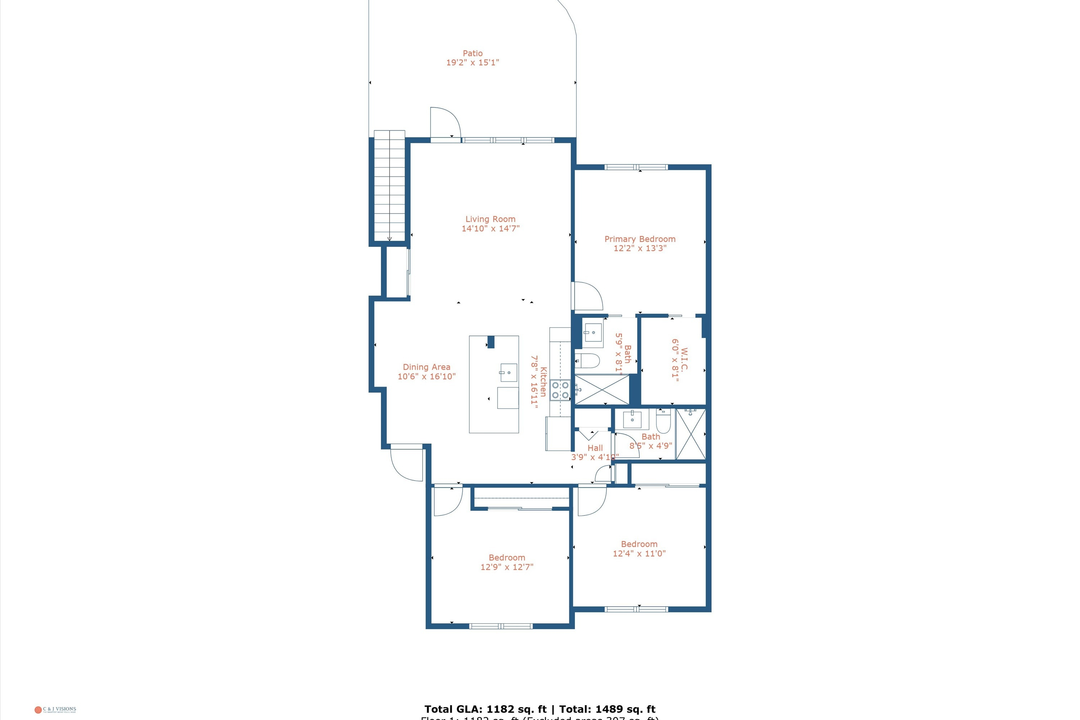 For Sale: $1,395,000 (3 beds, 2 baths, 1273 Square Feet)