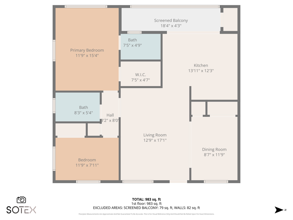 На продажу: $219,000 (2 спален, 2 ванн, 1050 Квадратных фут)