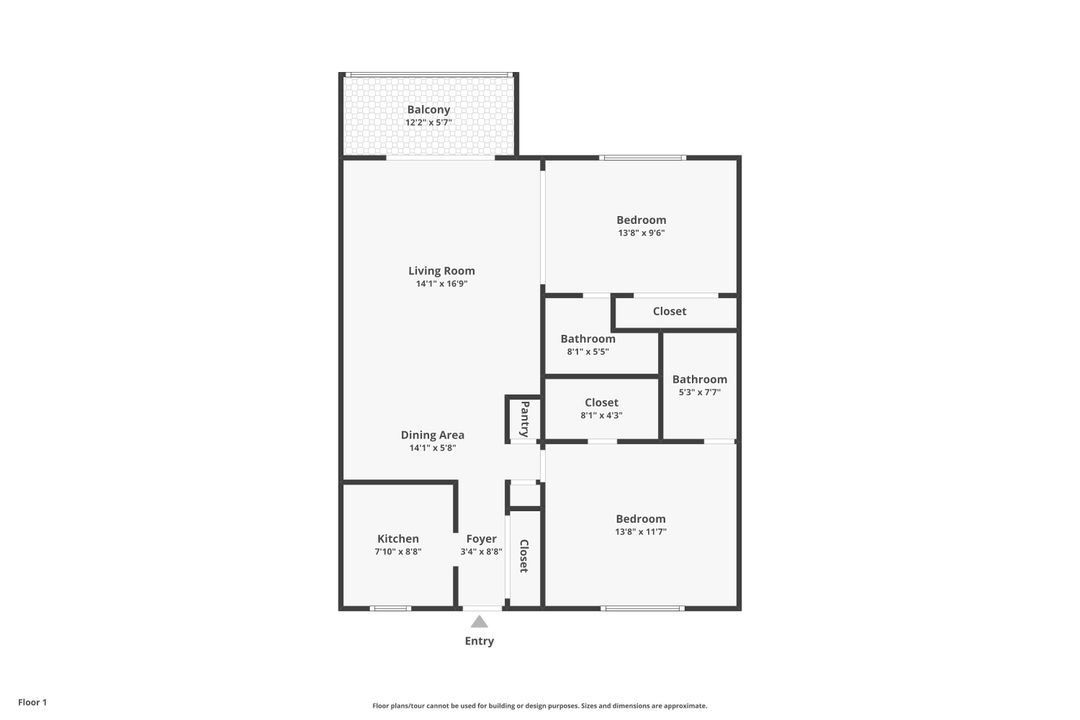 For Sale: $119,000 (2 beds, 2 baths, 868 Square Feet)