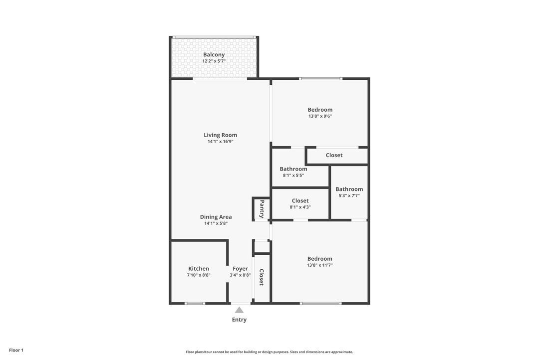 For Sale: $119,000 (2 beds, 2 baths, 868 Square Feet)