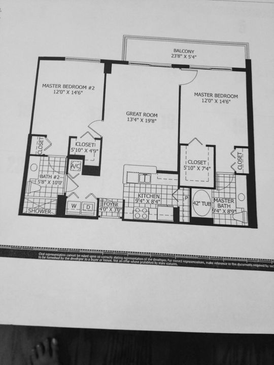 En Renta: $5,750 (2 camas, 2 baños, 1130 Pies cuadrados)