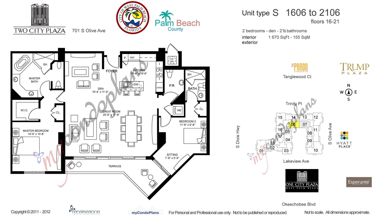 For Sale: $1,295,000 (2 beds, 2 baths, 1670 Square Feet)