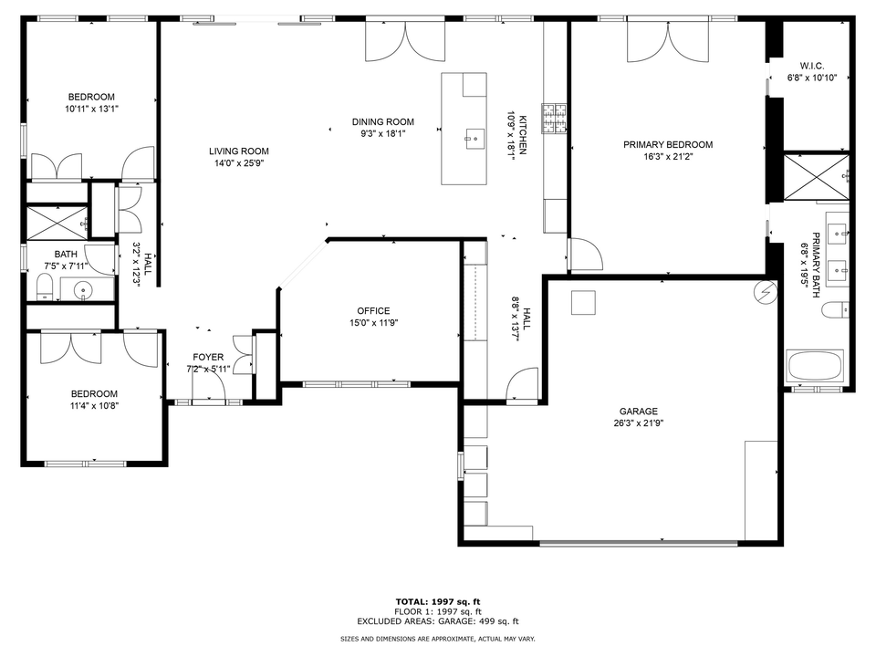 На продажу: $3,975,000 (3 спален, 2 ванн, 2101 Квадратных фут)