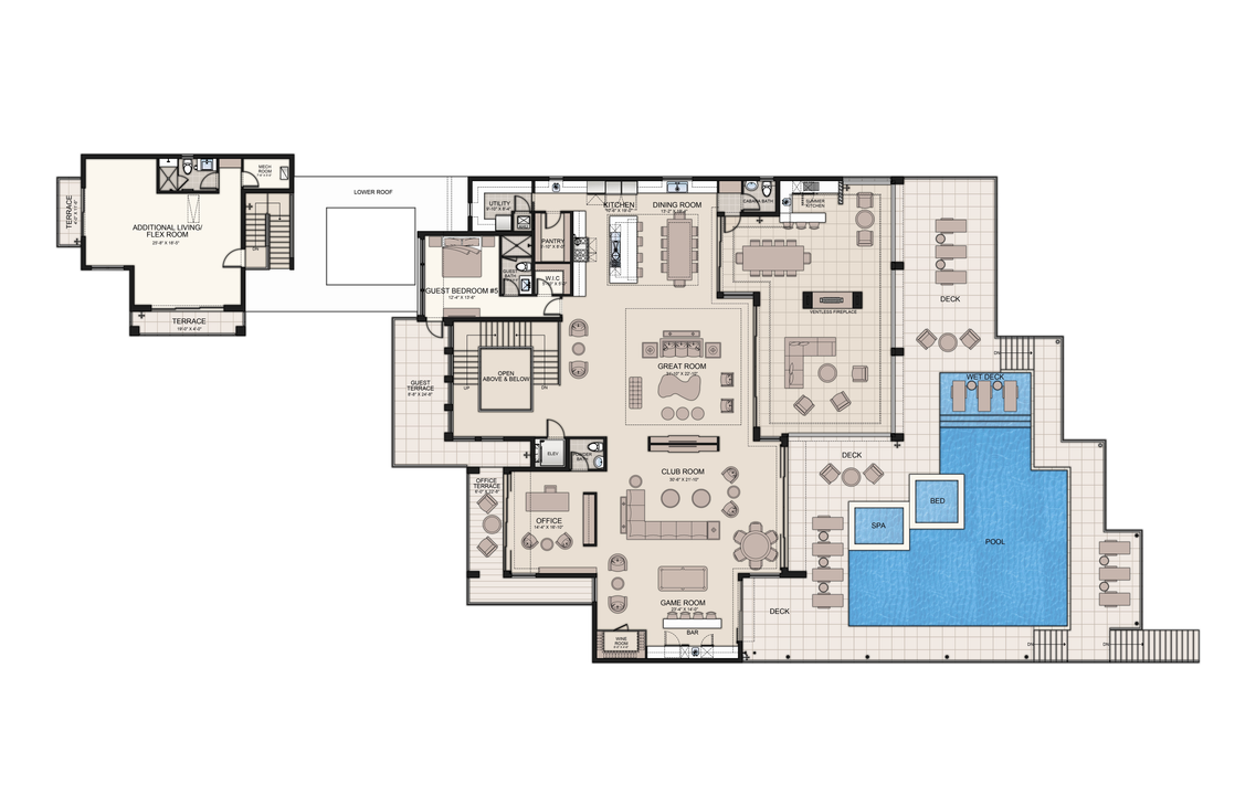 En Venta: $12,800,000 (5 camas, 7 baños, 10515 Pies cuadrados)