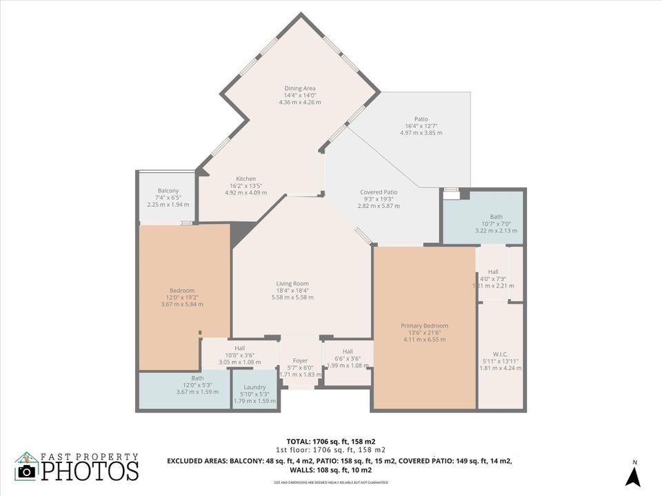 For Sale: $1,250,000 (2 beds, 2 baths, 1706 Square Feet)