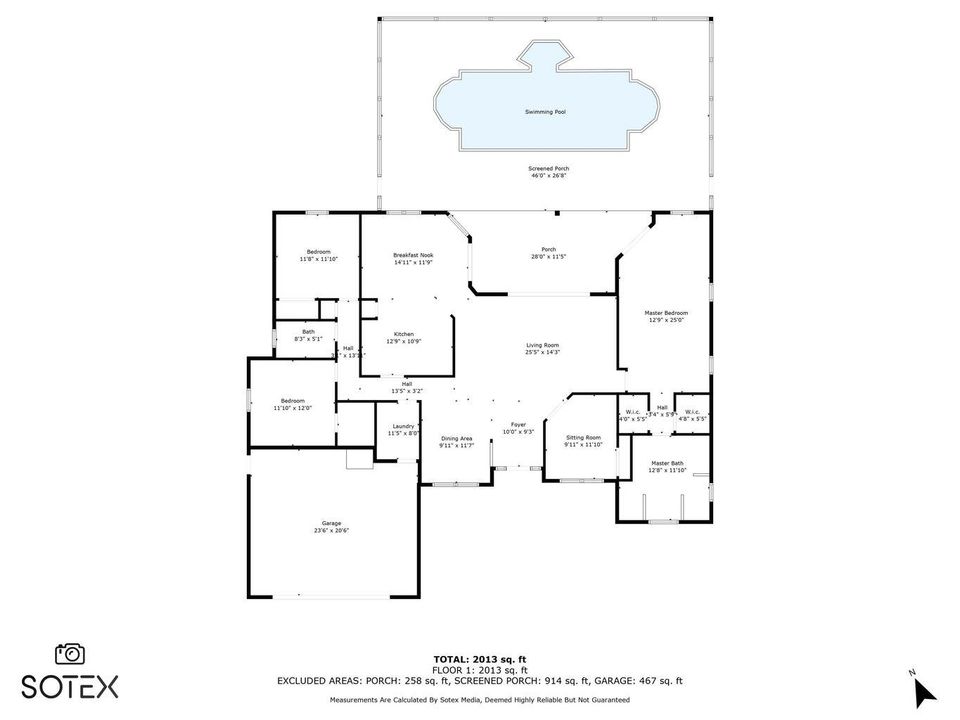 На продажу: $499,000 (3 спален, 2 ванн, 2163 Квадратных фут)