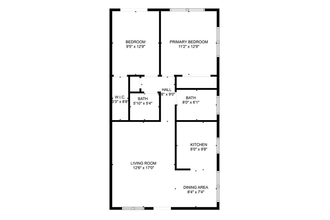 На продажу: $129,000 (2 спален, 1 ванн, 840 Квадратных фут)