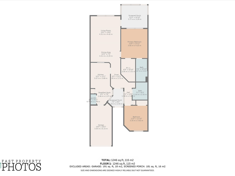 For Rent: $2,800 (2 beds, 2 baths, 1246 Square Feet)