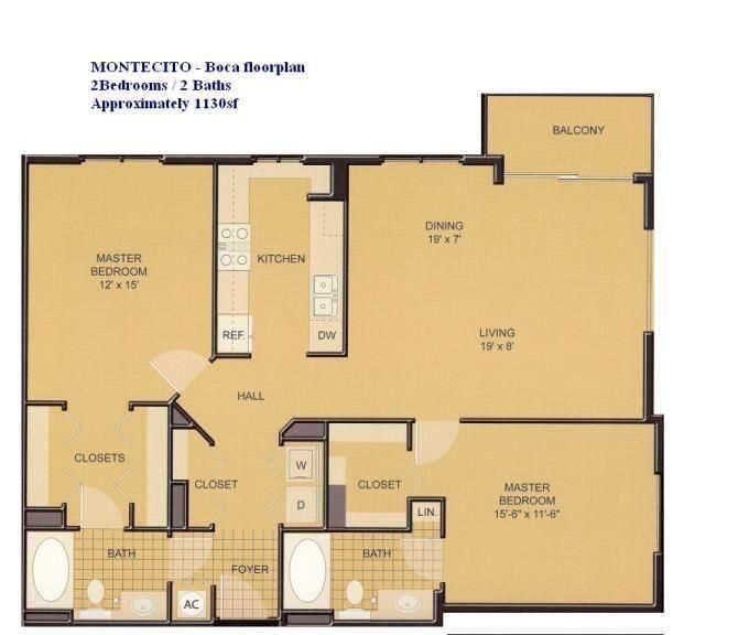 出租: $2,580 (2 贝兹, 2 浴室, 1112 平方英尺)