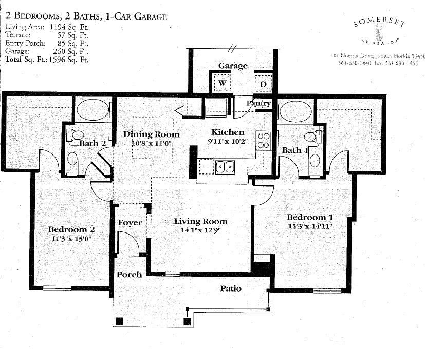 В аренду: $2,700 (2 спален, 2 ванн, 1194 Квадратных фут)
