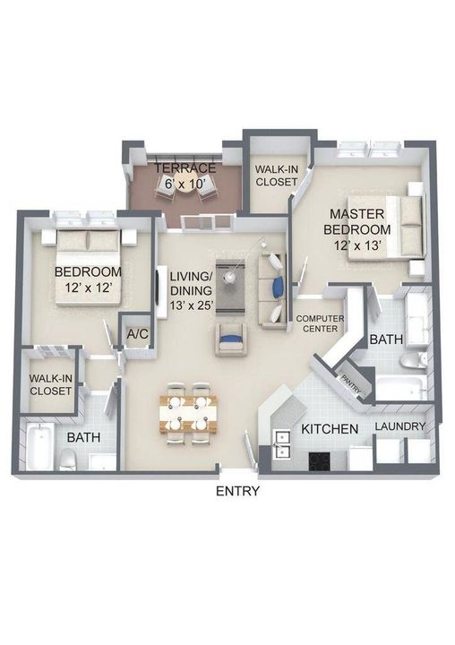 待售: $330,000 (2 贝兹, 2 浴室, 972 平方英尺)