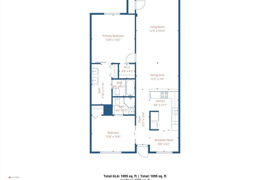 На продажу: $195,000 (2 спален, 2 ванн, 1167 Квадратных фут)