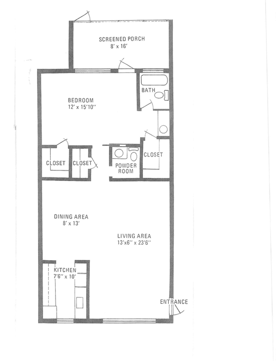 На продажу: $159,000 (1 спален, 1 ванн, 994 Квадратных фут)