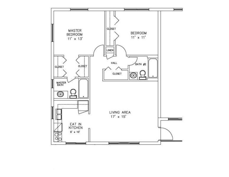 В аренду: $2,500 (2 спален, 2 ванн, 900 Квадратных фут)