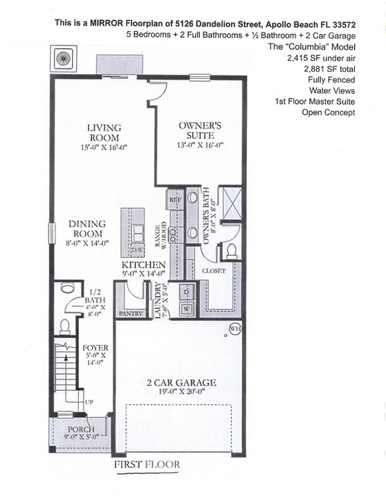 For Sale: $404,000 (5 beds, 2 baths, 2415 Square Feet)