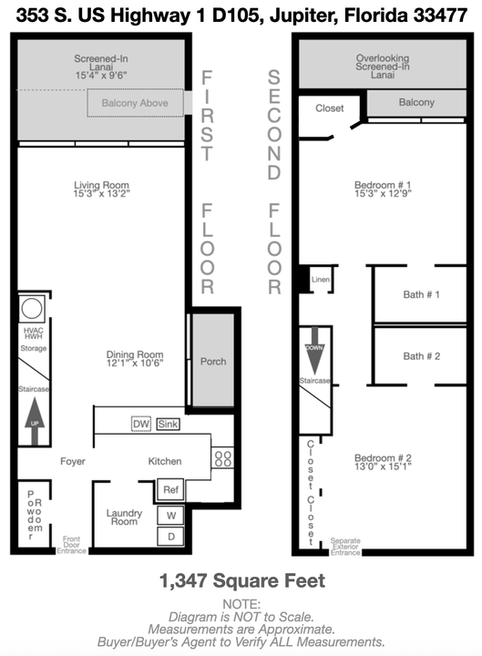 待售: $625,000 (2 贝兹, 2 浴室, 1347 平方英尺)