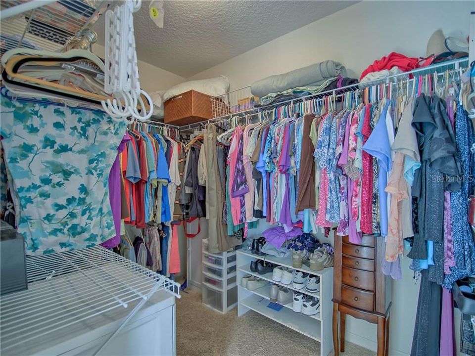 Plenty of closet space in this walk-in